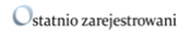 Ostatnio zarejestrowani